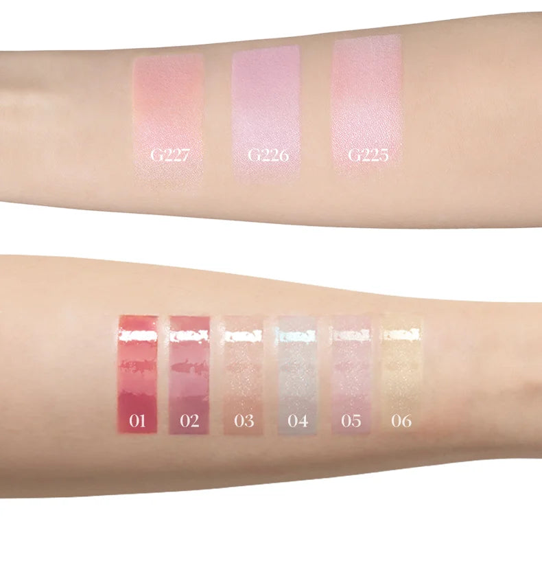 Joocyee Crystal Luminous Lip Gloss & Highlighter