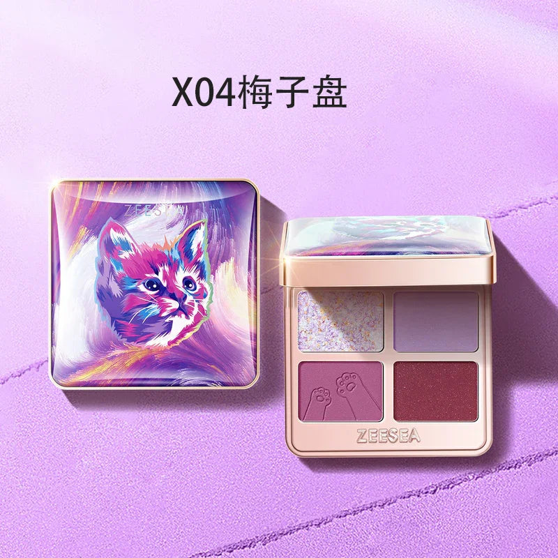 ZEESEA Cat Four Colour Eyeshadow Palette 10g