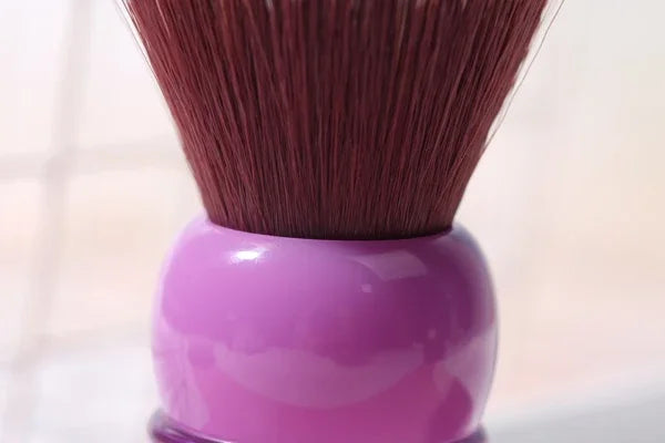 Pennello da Rasatura 24mm – Manico Viola & Nodo Sintetico "Mink"