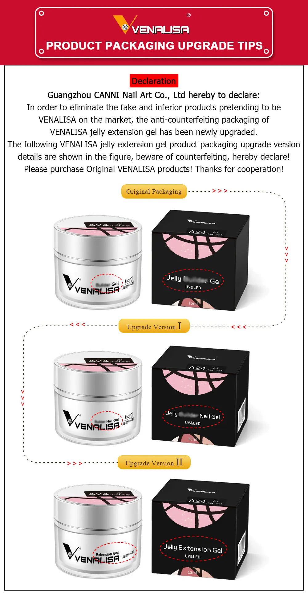 Venalisa Hard Jelly Nail Extension Gel 50ml